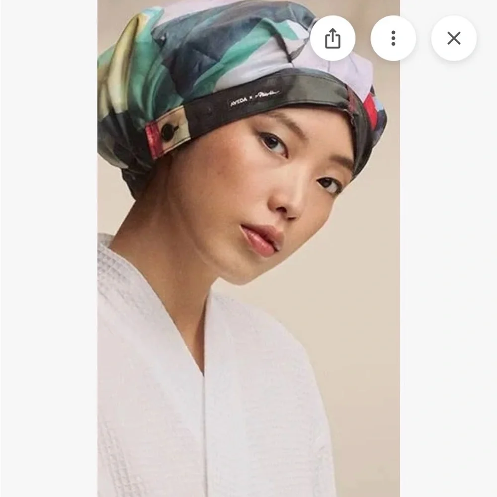 Aveda x Philip Lim shower cap hat hair accessory colorful abstract - Picture 1 of 5
